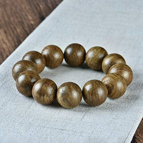 GLW Tarakan Genuine Natural Wild Agarwood Aloewood 18mm Malas Prayer Beads #4677