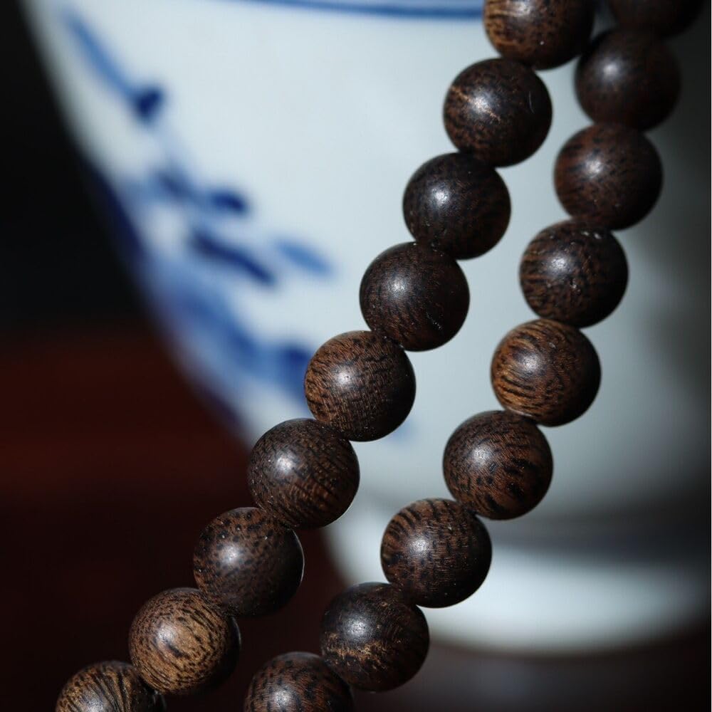Agarwood Natural Brunei Old Material Agarwood 6mm*108pcs Strings Buddha Beads Rosary Bead
