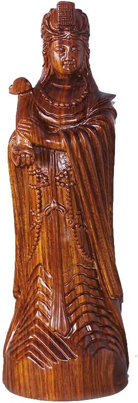 Mascot Wooden Crafts Wood Carving Art Wood Decoration Artwork 刺猬紫檀红木工艺品摆件 38.5 * 12 * 12cm 妈祖神像(妈祖38.5 * 12 * 12cm)
