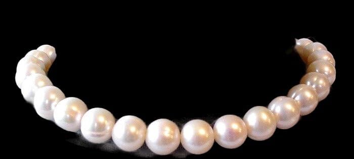 Heavenly 9.5 to 10mm Cream White FW Pearl Strand 103593 for Jewelry Making