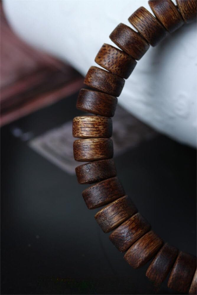 Agarwood 9mm Genuine Old Wild Nha Trang Agarwood Bracelets Malas Meditation Prayer Beads