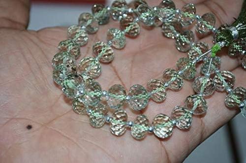 cut stone green amethyst concave cut roundel beads 12 to 14 mm, 16 inch strand