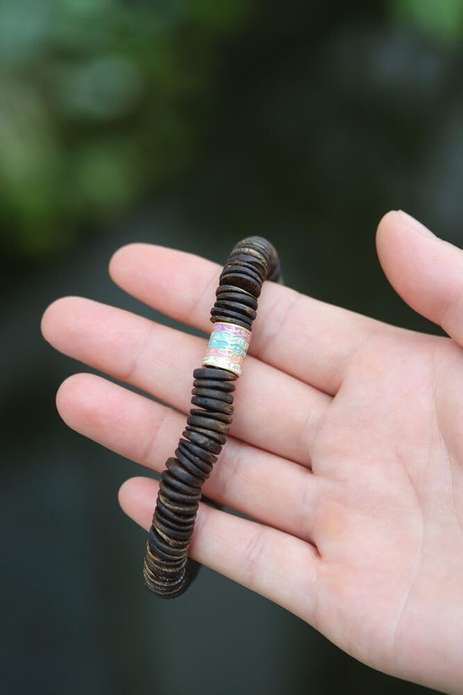 Agarwood Hainan Yingge Green Chess Agarwood Flake Bead Strand Buddha Bead Rosary Bead