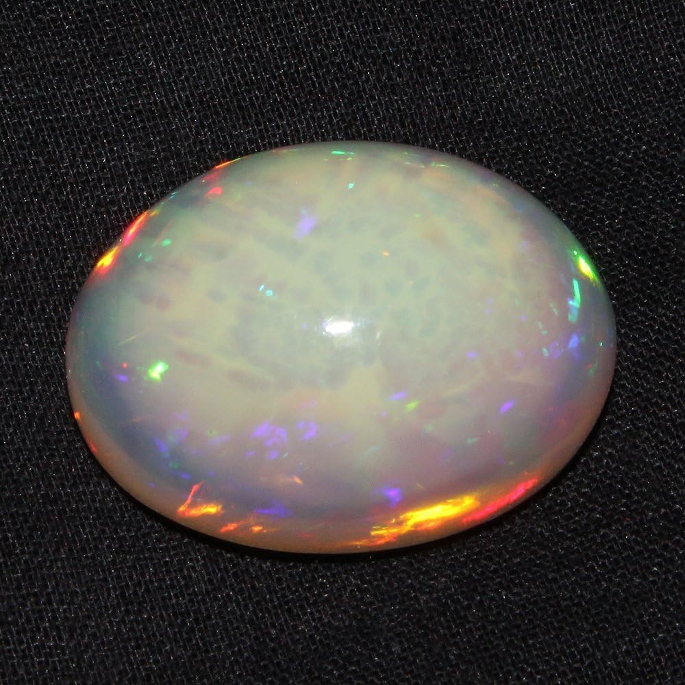 Natural Ethiopian Welo Fire Opal Huge Size: 20x26.5 mm Cabochon