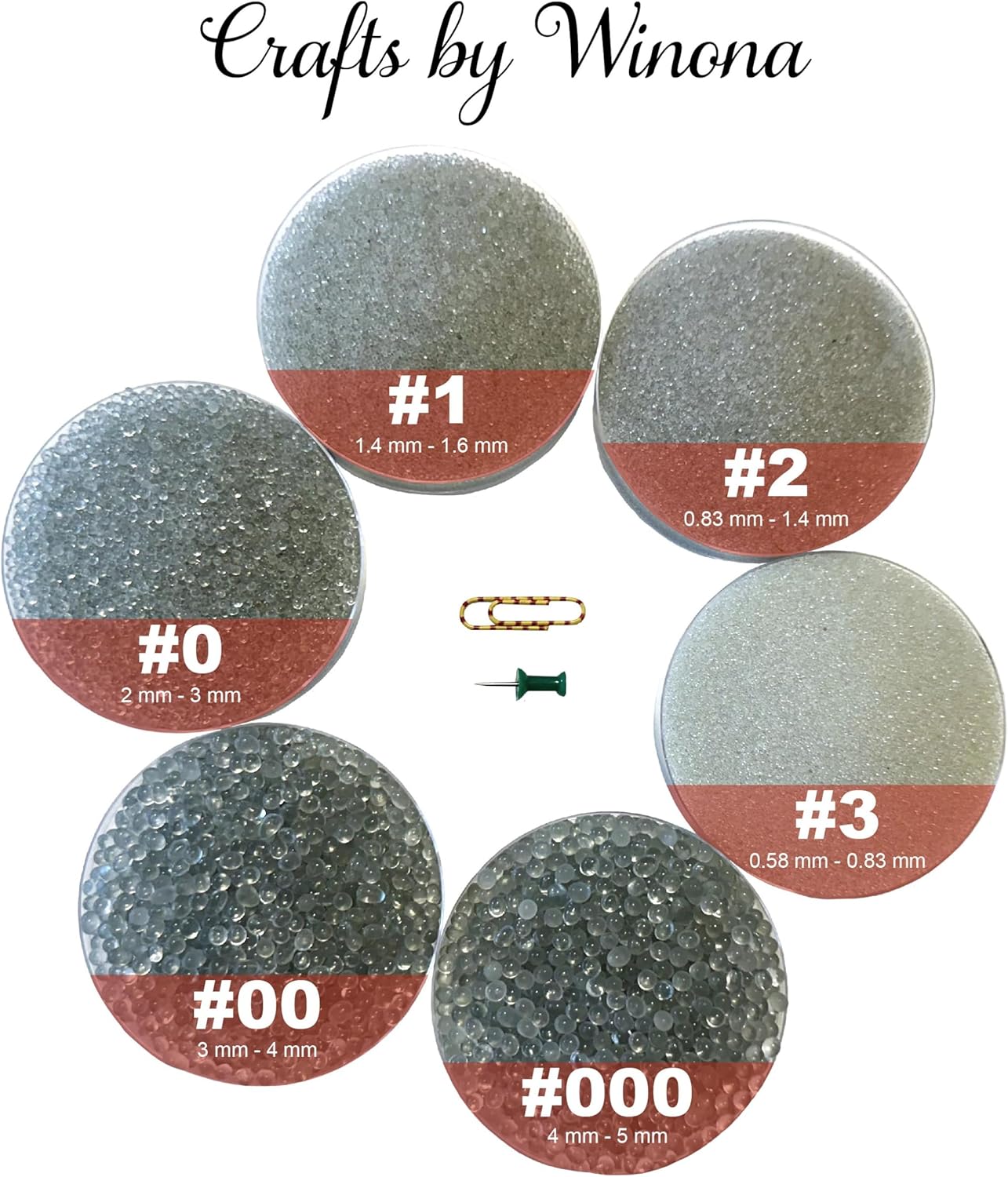 WINONA VAN NORMAN Premium Glass Beads #00 (3-4mm, .11