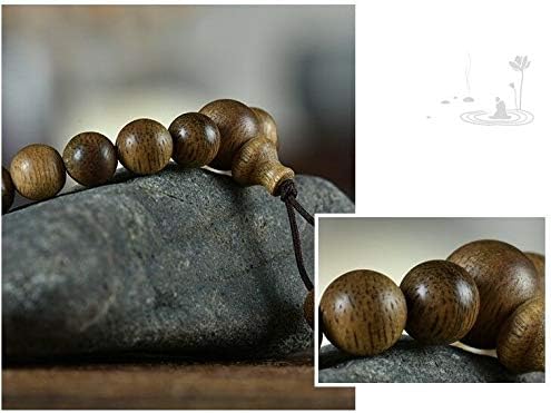 GLW Brunei Genuine Wild Agarwood Aloewood 7mm Meditation MALA Prayer Beads#4958