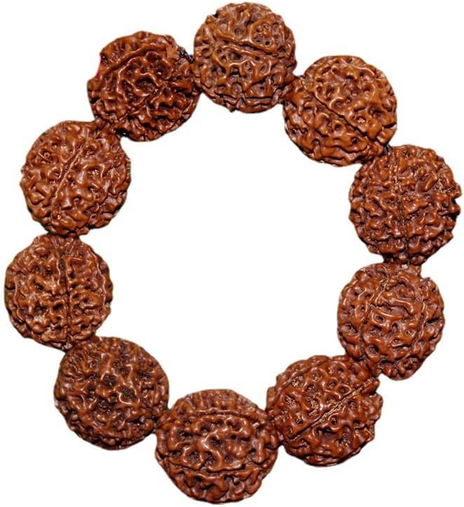 Mascot Wooden Crafts Wood Carving Art Wood Decoration Artwork 印尼 金刚菩提子小孔 正圆 5 6 7 8 9瓣(八瓣（10颗）)