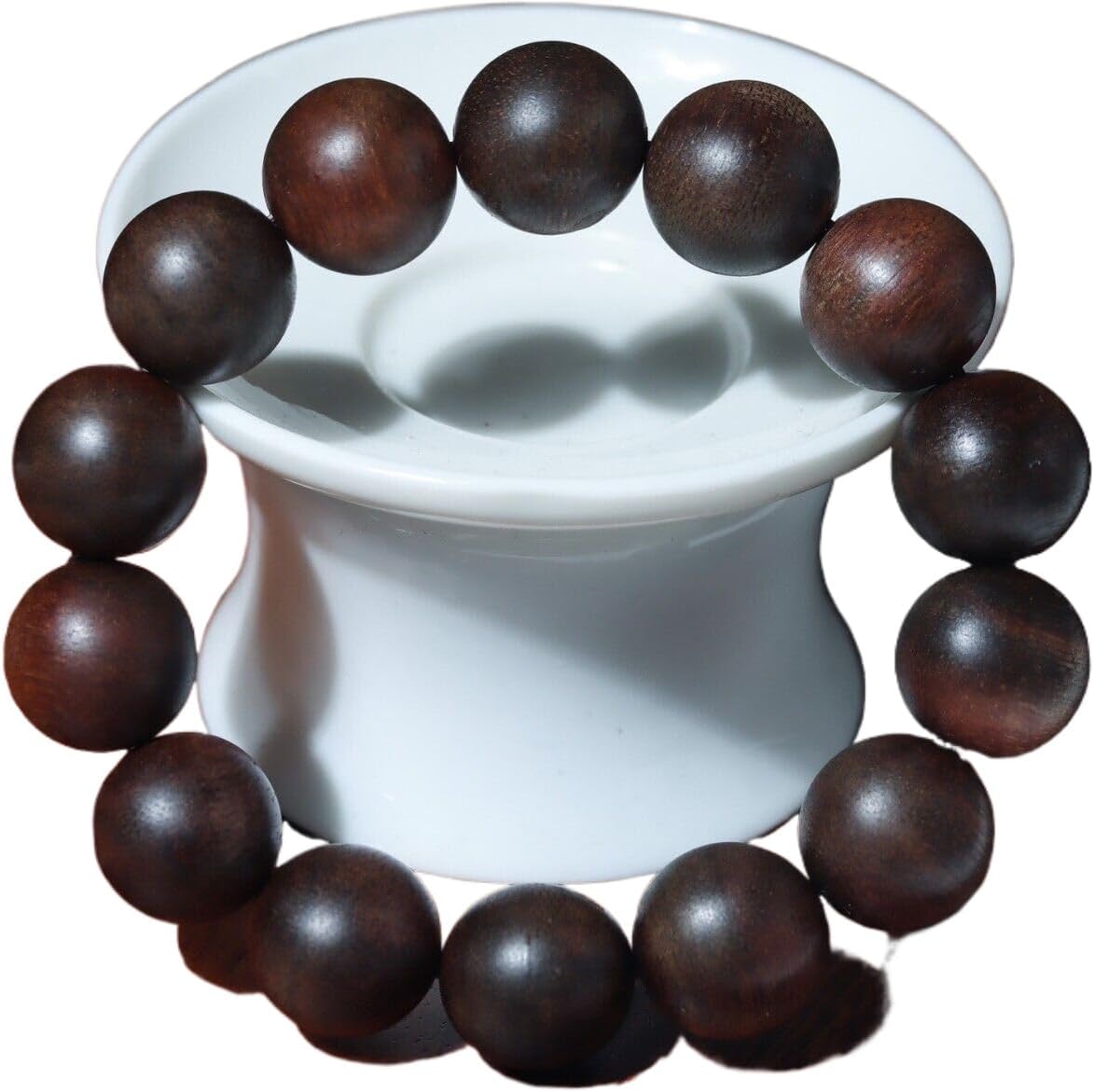 Agarwood 16mm x 14pcs Old Material Fusen Red Earth Agarwood Skewers Buddha Beads Rosary