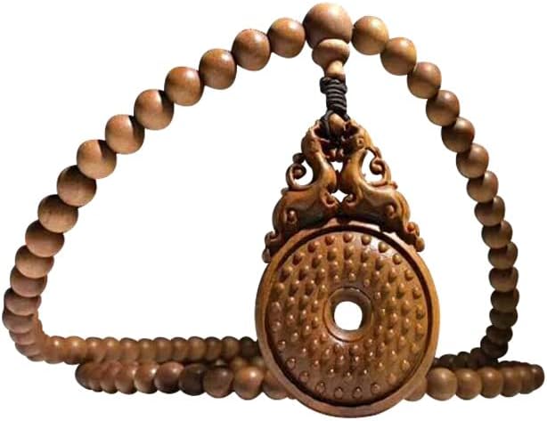 Mascot Wooden Crafts Wood Carving Art Wood Decoration Artwork 老山檀香手串貔貅扣108颗 文玩念珠男女檀木 佛珠手链(DIY沉水6MM老山)