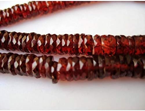1 Strand Natural Mozambique Garnet Spacer Beads, 4-7mm Each, 16 Inch Code-HIGH-15727