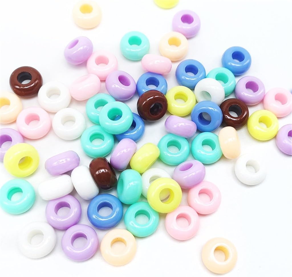 13mm Acrylic Large Hole Round Bead Macaron Loose Early Education Abacus Accessories