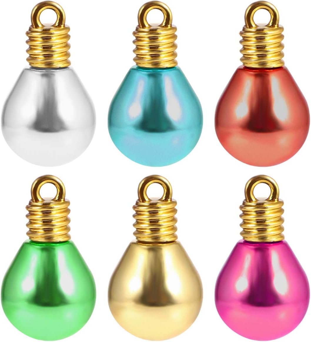 Tofficu 1000pcs Round Lamp Beads for DIY Jewelry and Christmas Decorations Creative Handmade Bead Accessories for Crafting Projects