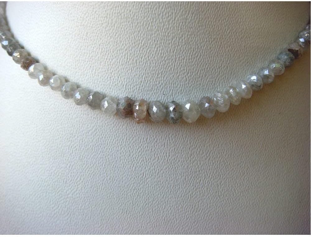 3mm Gray Diamond Faceted Beads, Rough Diamonds, Natural Diamonds, Raw Diamond Faceted Beads For Jewelry (2Beads To 20Beads Options), 3 MM