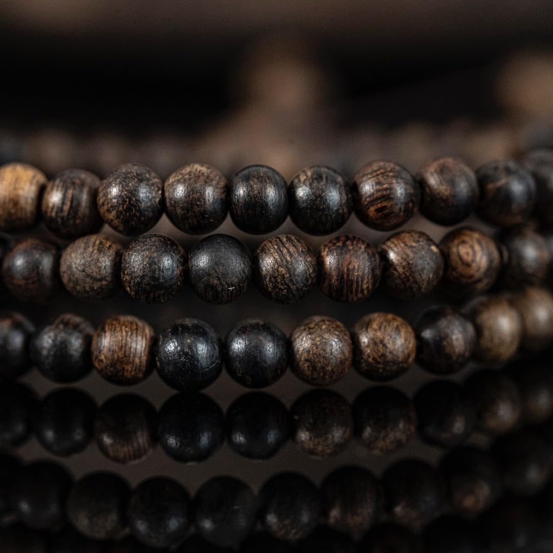 Vietnamese Nha Trang White Agarwood Burl Old Material 4mm*108 Beads Multi-Circle Prayer Beads Sink-Grade