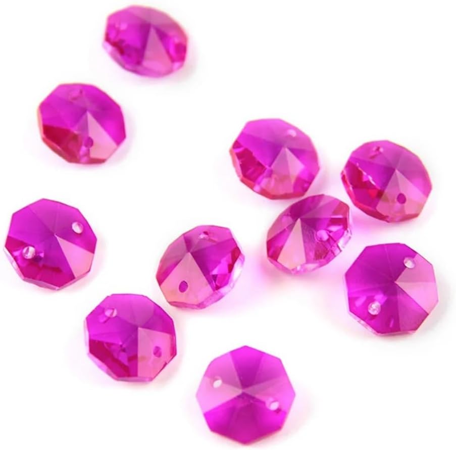 Hanging Crystals Prisms K9 Crystal Chandelier 14mm Beads in 2 Holes Garland Curtain Beads Hangings Crystals for Decoration(2000pcs)