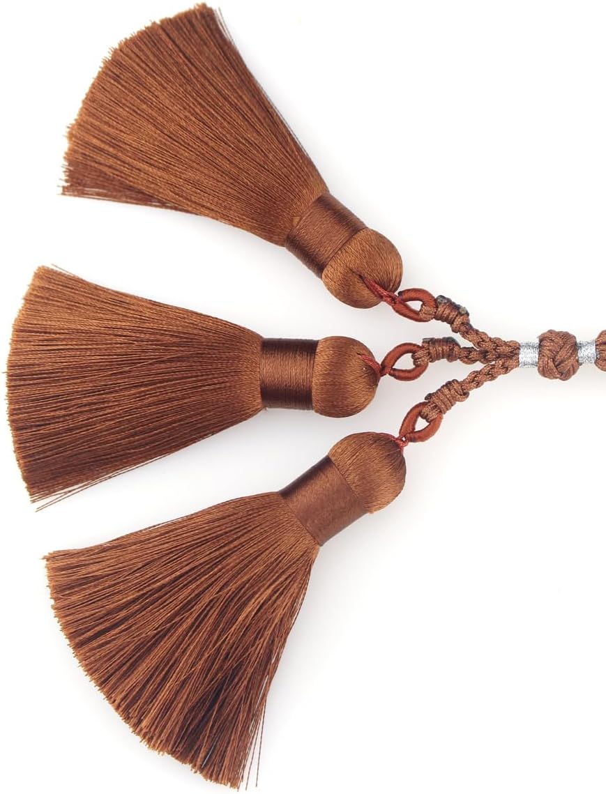 Muslims Islamic Dhikr 99 Tasbeeh Tasbih Prayer Beads, Moonstone Beads with Tassel