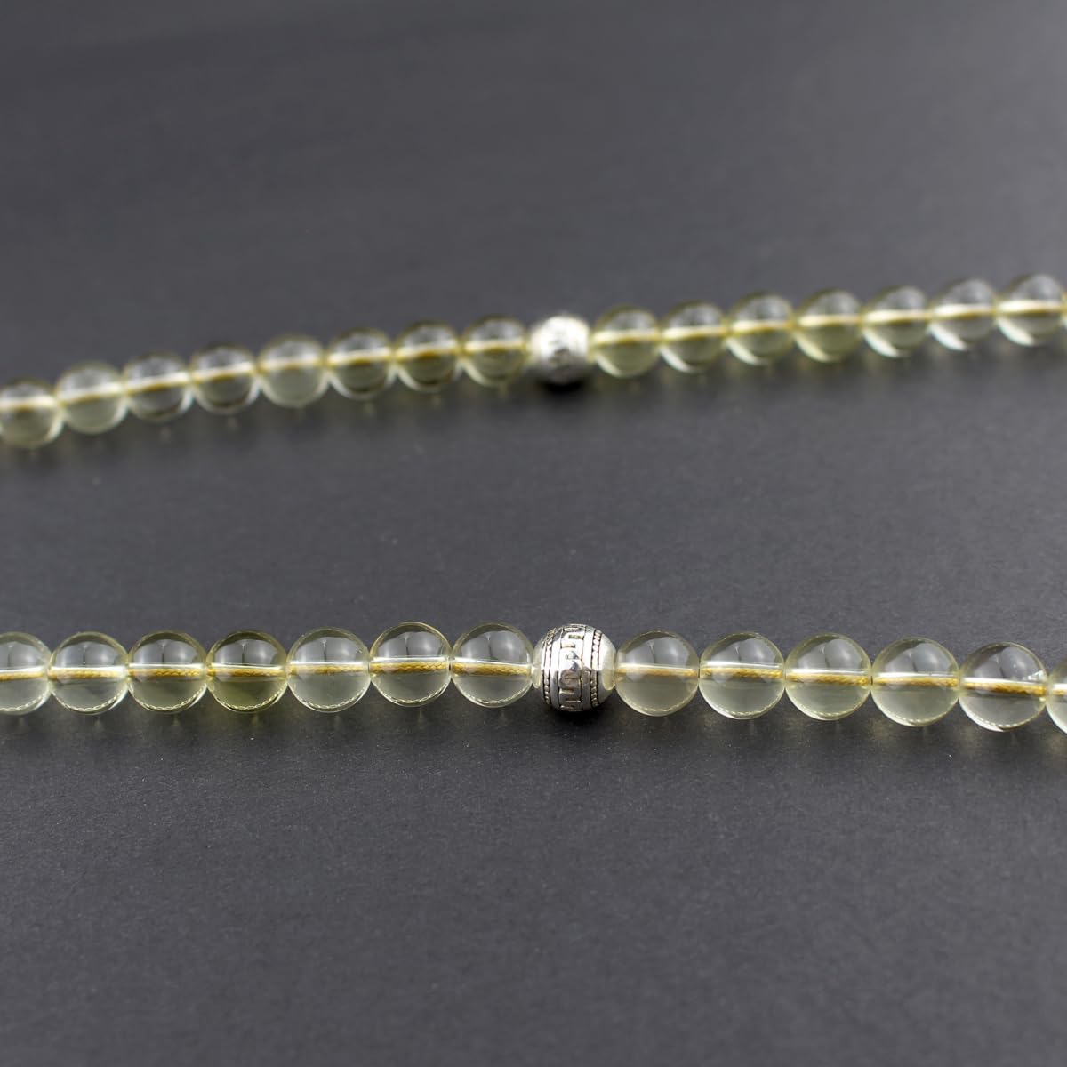 Muslims Islamic Dhikr Tasbeeh Tasbih Prayer Beads, 99 Crystal Citrine Yellow Quartz Beads with Tassel