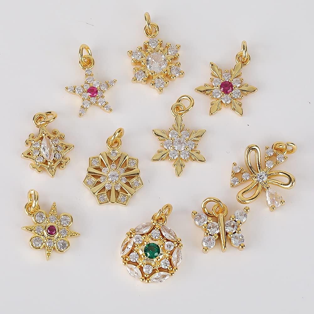 Set Zircon Earrings Pendant DIY Jewelry Necklace Small Sand Gold Accessories