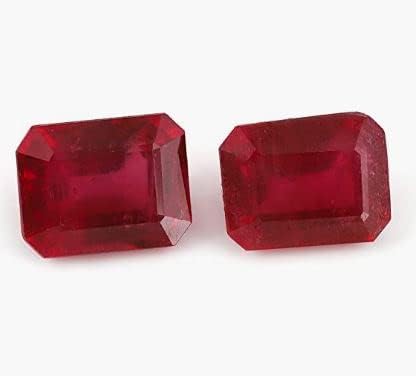 Natural Ruby Tanzania 9 mm Octogon Gemstone Cut Stone 5.04 ct. July Birthstone Loose Beads for Jewelry Making | Ring | Earring | Pendant
