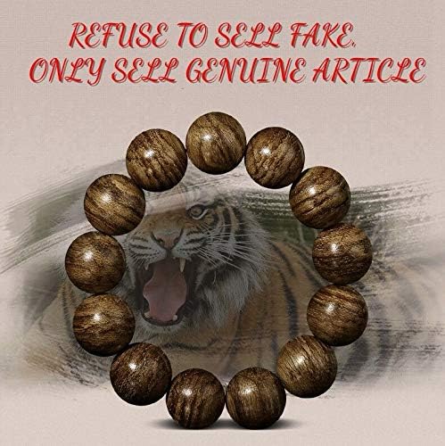 GLW HaiNan 16 Mm Japa Mala Meditation Wild Agarwood Aloewood Prayer Beads #3136