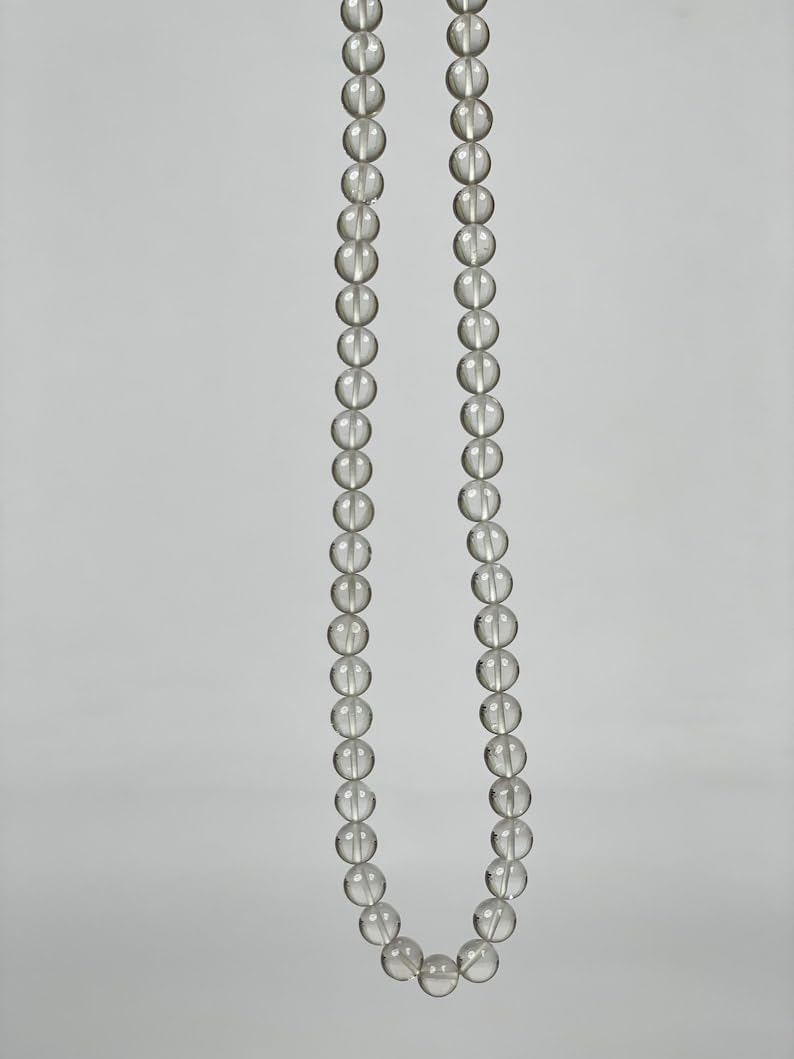 Natural Natural Crystal Clear Quartz rondella Smooth Beads 7.5-8mm 13 inch Long String Jewelry Making Gemstone Beads for Necklace Bracelet