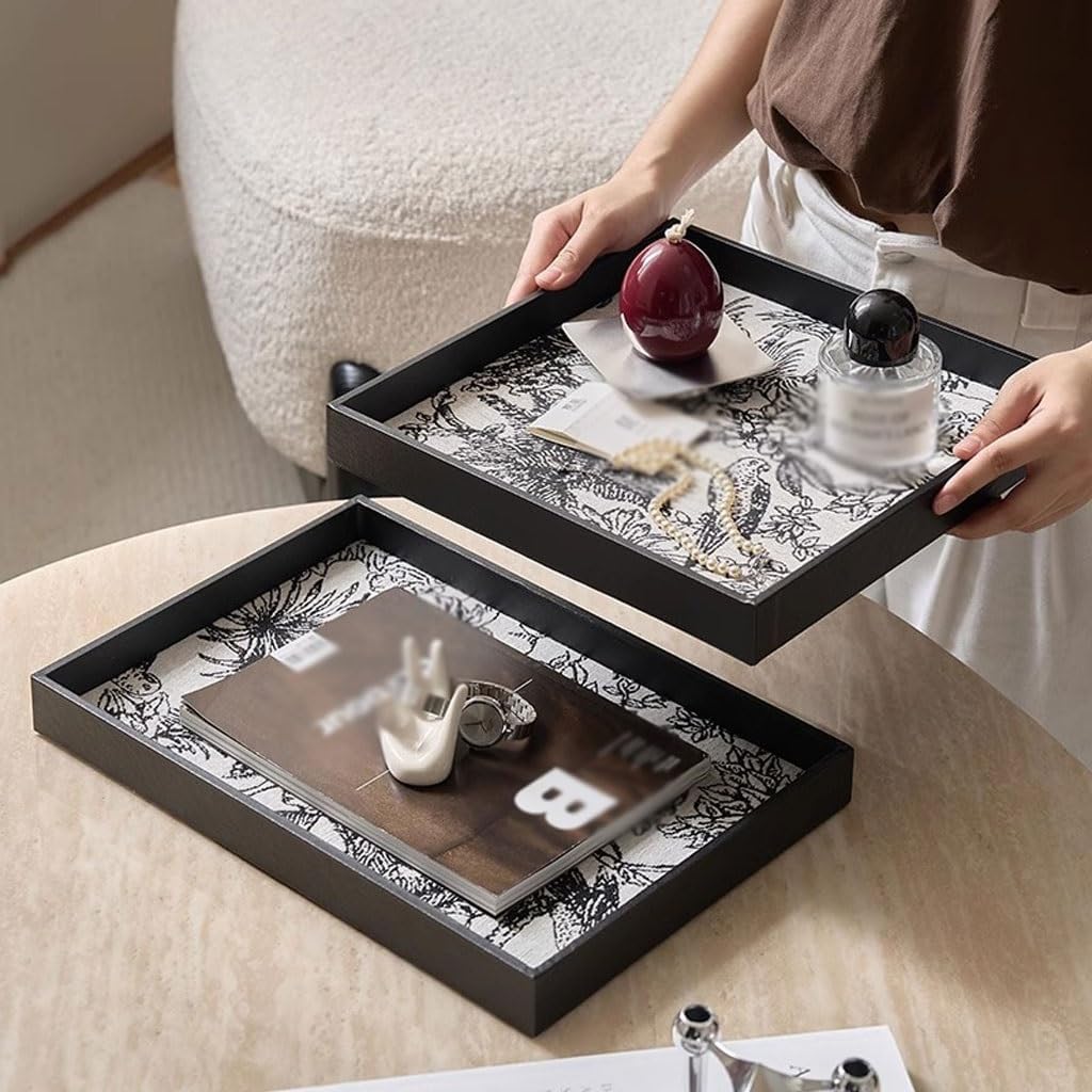 Tray Home Porch Storage Tray Living Room Aromatherapy Candle Decoration Tray Serving Trays(B)