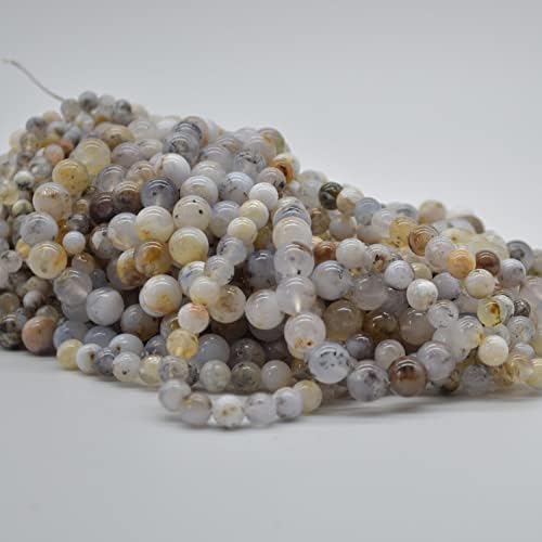 13 inch Strand of Natural gem Ocean Chalcedony, 10mm Round Smooth Beads for DIY Jewelry Making. | Beads_05850