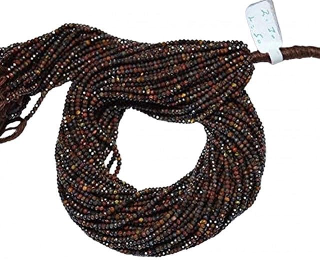 Iron Tiger's Eye Beads Faceted Rondelle Beads,Gemstone for Jewelry, 2.30mm 12.5 Inches lot of 25 Strands CHIK-STRD-99246