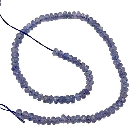 Tanzanite Faceted from 3x1.25mm to 2.5x1mm Roundel Bead 15 inch Strand 109713 for Jewelry Making