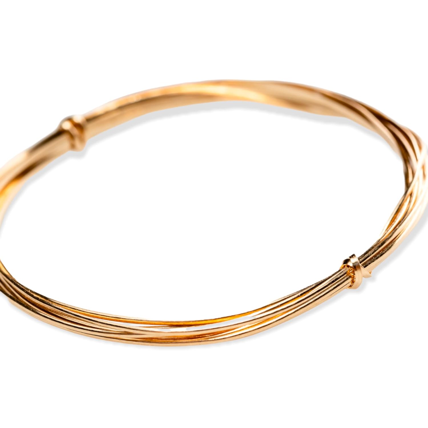 20 Gauge, 14/20 Yellow Gold Filled Wire Dead Soft (Half Round) 14K Gold Filled Made in USA - 10FT by CRAFT WIRE