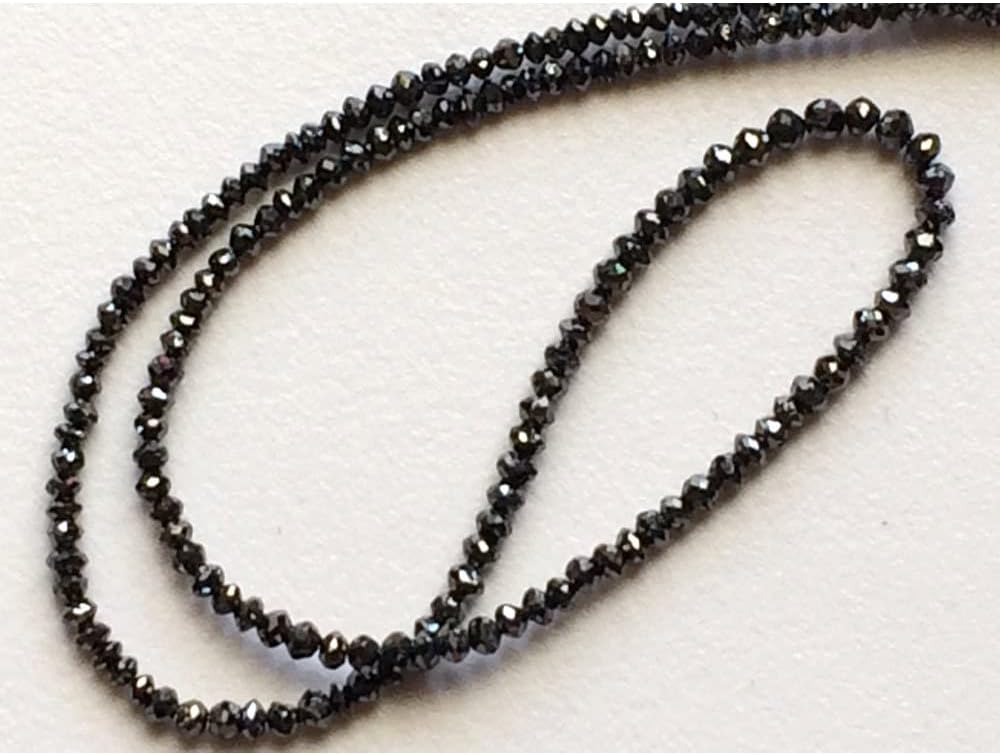 3mm Black Sparkling Faceted Diamond Beads, Conflict Free Faceted Diamonds, Black Faceted Diamond For Jewelry (2Pcs To 10Pcs Options), 3 MM