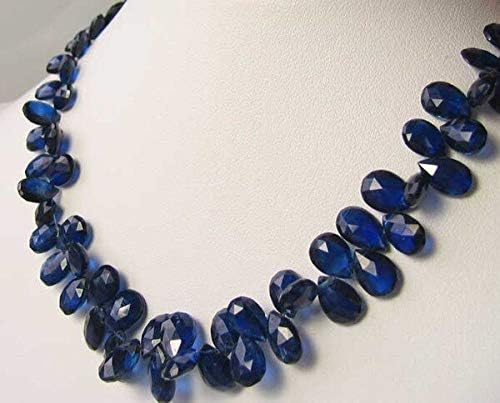 83cts! AAA Kyanite Faceted Briolette 58 Bead Strand 109914A for Jewelry Making