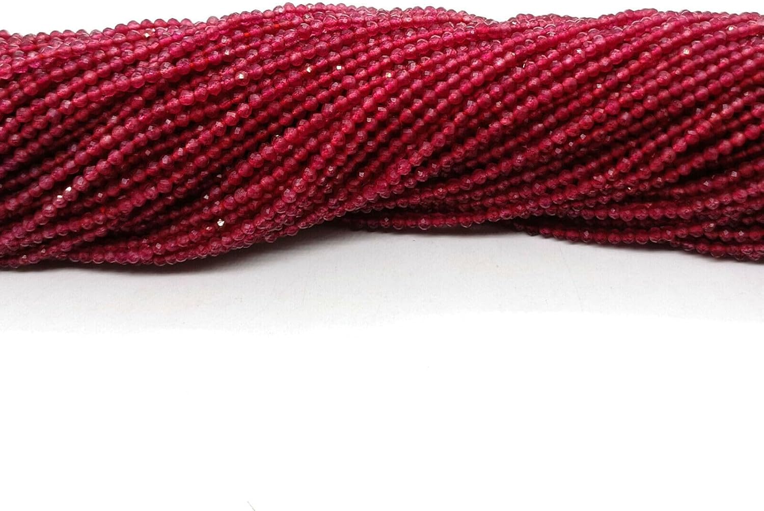 Natural Ruby Quartz Round Shape Faceted Loose Gemstone Beads 2mm 10 Strand 13