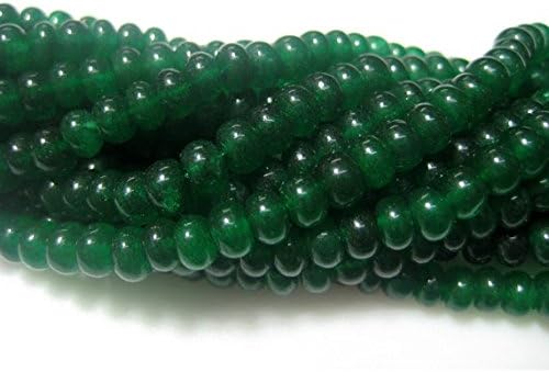 Emerald Beads, Beryl Beads, Rondelle Beads, Multistrand Necklace, 7 Strands, 4mm to 5mm Beads, 16 inch