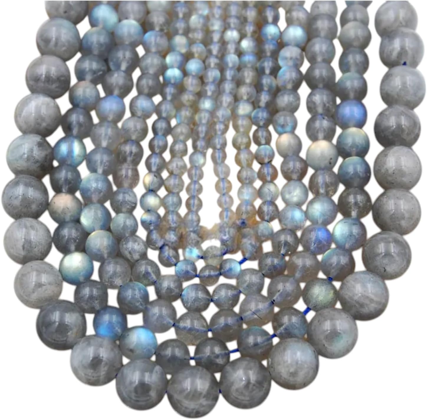 Natural Labradorite Round Beads 15.5