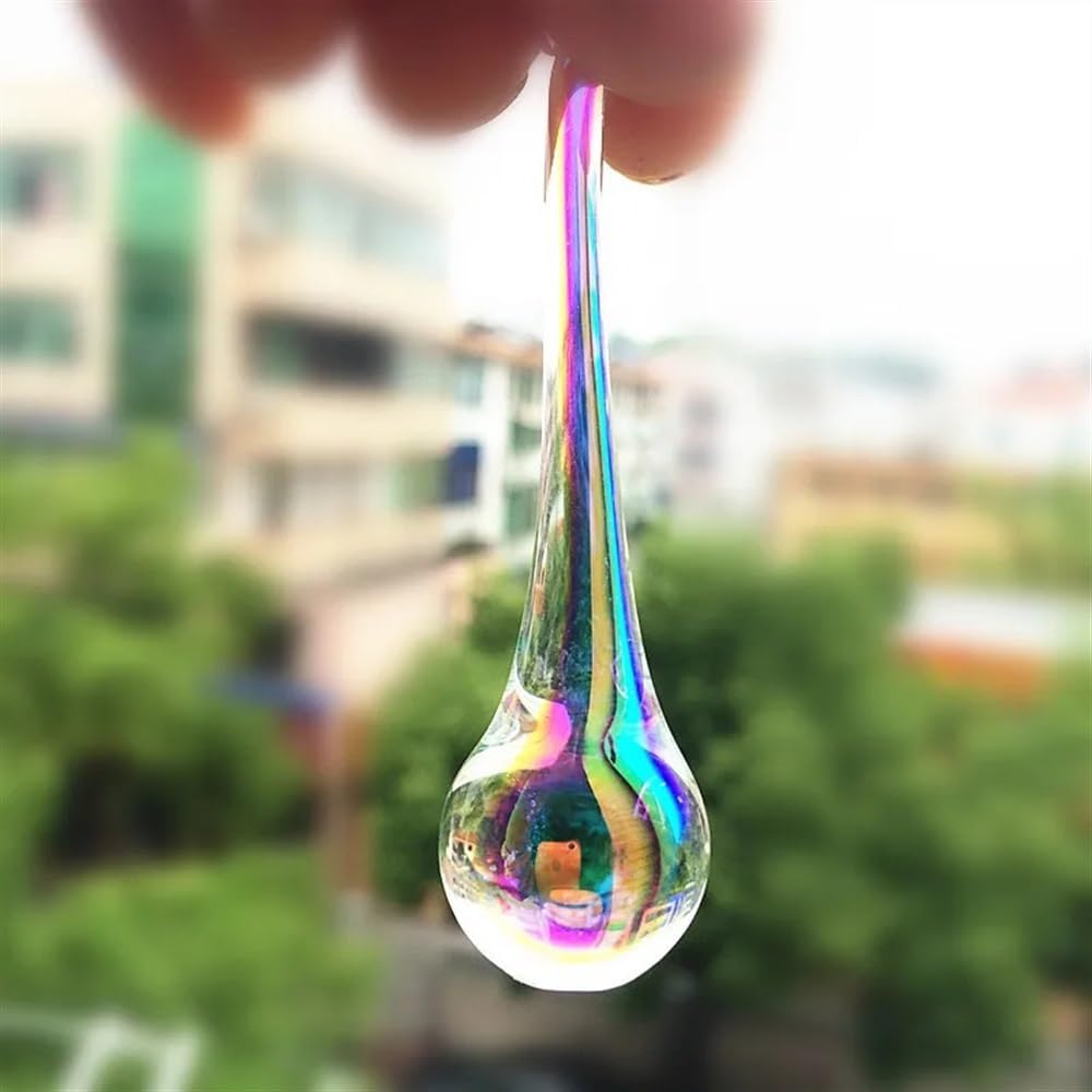 Hanging Crystals Prisms 300pcs Clear AB 16 * 60mm Crystal Chandelier Parts Beads Hanging Pendants Decor Hangings Crystals for Decoration