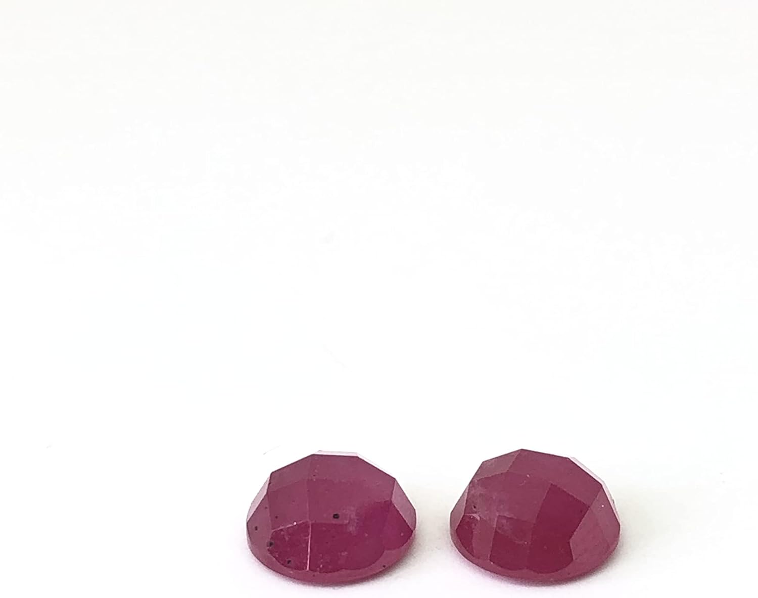 6.18 Ct Pair Ruby Round Shape Size 8 mm Cut Faceted Attractive Loose Gemstone Best for Making Earring Jewelry