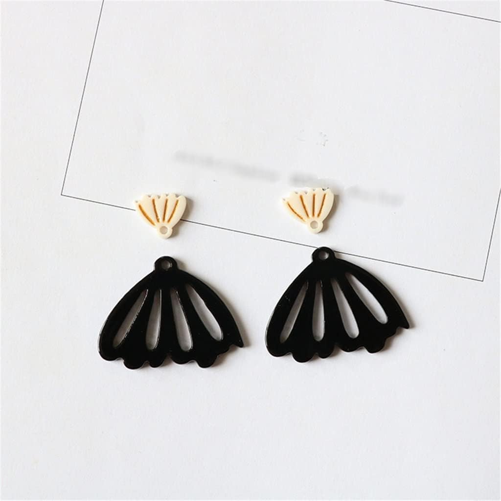 SIDUFHAOPKLL Gold-Tone Flower Acrylic Pendant Earrings Accessories Handmade DIY Jewellery Material(D)