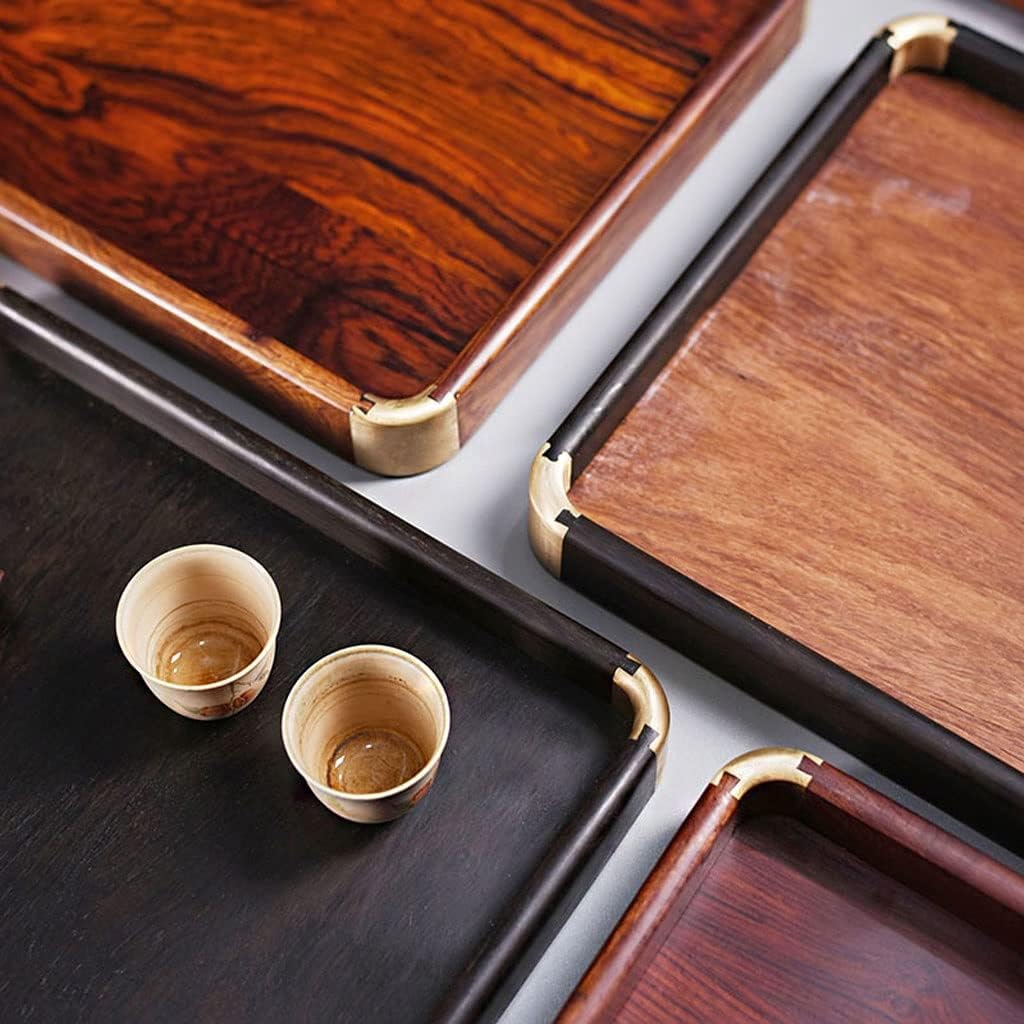 Tray Large Serving Tray, Tray with Handle, Rectangular Butler Tray for Breakfast in Bed, Coffee Table Decoration, Party Serving Trays(C,Small)