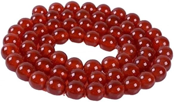 6mm Red Agate Round Ball Loose Gemstone Beads 16