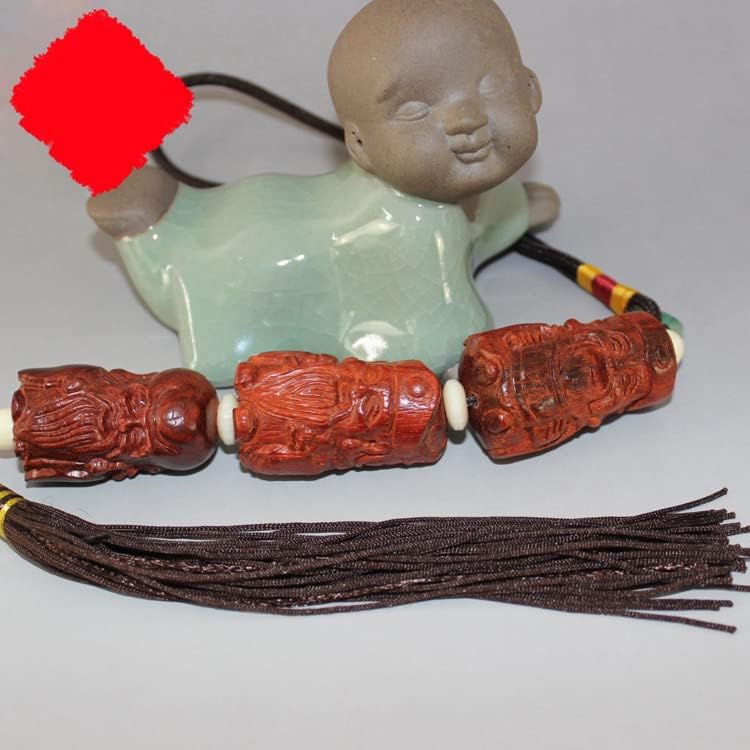 Mascot Wooden Crafts Wood Carving Art Wood Decoration Artwork 印度小叶紫檀福禄寿手把件 摆件 雕刻小摆件 手把件(印度小叶紫檀福禄寿手把件)