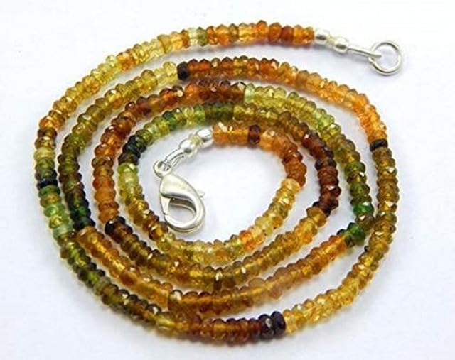 Hand_Crafted Multi Tourmaline Faceted Rondelle Beads, Size 3 mm Multi Tourmaline Beads, 22 Inch YO-NECK-20462