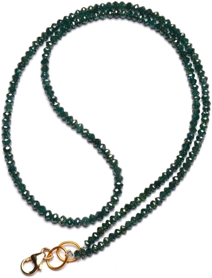 Natural Super Quality Green Diamond Beads Necklace 16