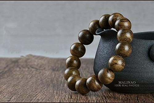 GLW Malinao Wild Agarwood Malas Meditation 14mm Prayer Beads Japa #4888