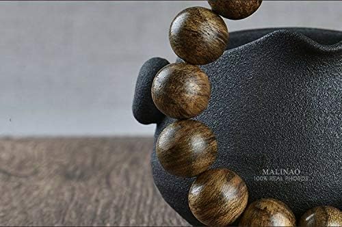 GLW Malinao Wild Agarwood Malas Meditation 14mm Prayer Beads Japa #4888
