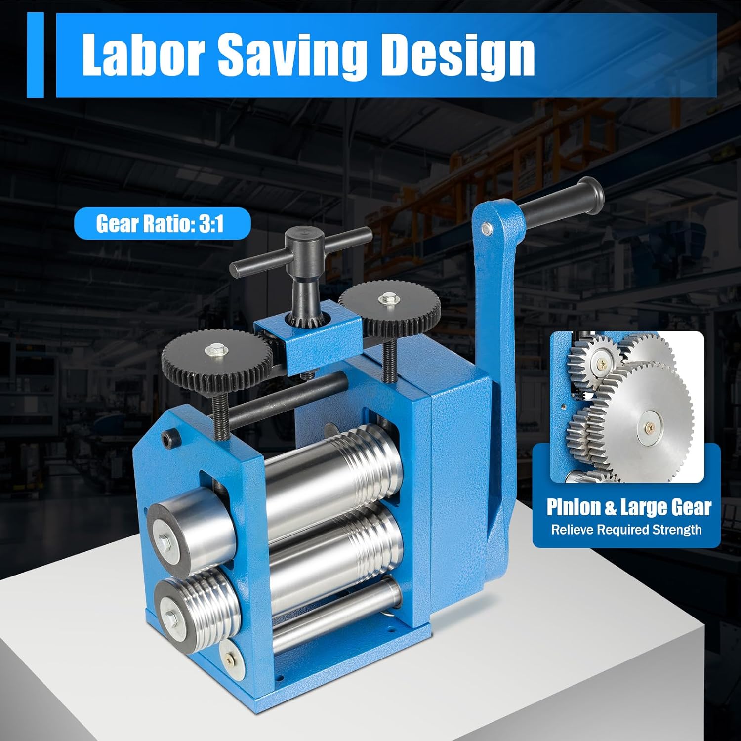 3-in-1 Manual Jewelry Rolling Mill Machine - 3