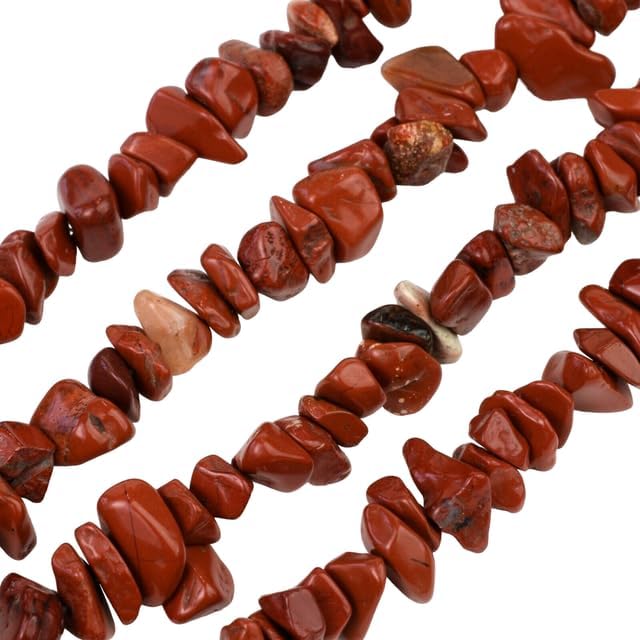 Natural Red Jasper Chip Beads 32” Jewelry Making 50 Strand CHIK-STRD-87895