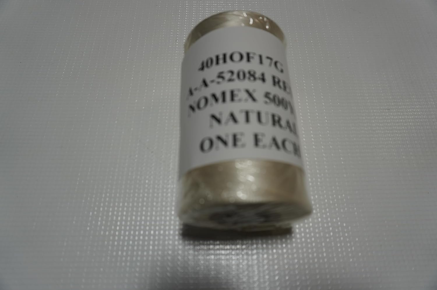 Lacing Tape 40HOF17G Finish C, Tie Cord with Synthetic Elastomer, Natural 500 yds Spool. One Each