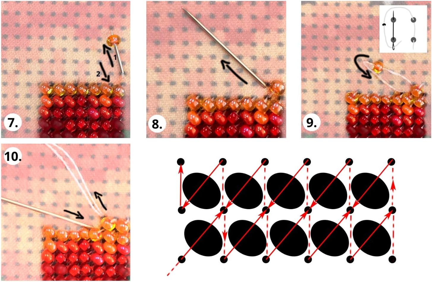 Snowy Winter; Bead Embroidery kit; Beaded Cross Stitch; Contemporary Embroidery; 100% Glass Seed Beads Preciosa; Needlepoint; Handcraft; Tapestry kit; Needle Arts; Decor