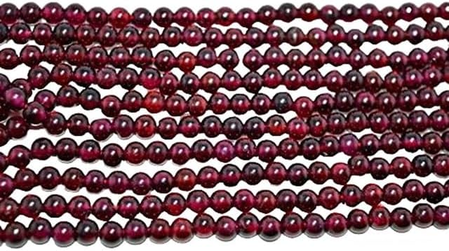 Natural Garnet Smooth Beads Roundell Shape Beads 5mm Approx Natural lot of 10 Strands CHIK-STRD-95016